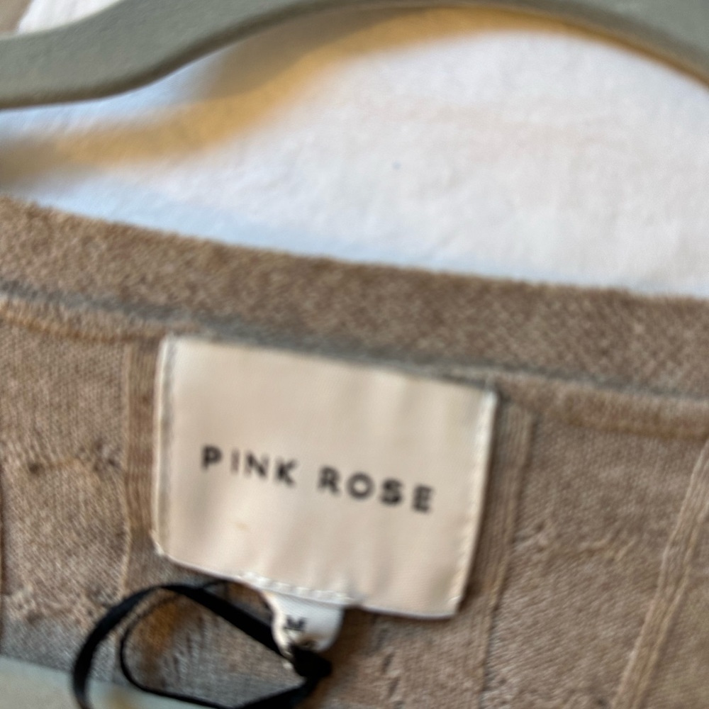 PINK ROSE KNIT SWEATER - Picture 3 of 3